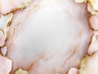 Elegant marble background design with rose gold accents for creative projects