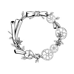 Elegant Lemon Slice Wreath adorned with Citrus Theme