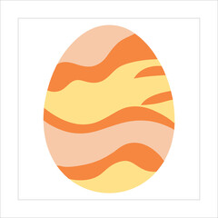 vector illustration of an egg on white
