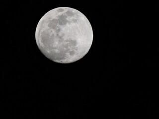 full moon in the night sky
