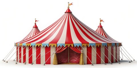 Circus Tent on White Background