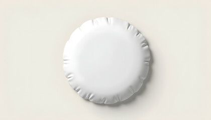  Minimalist White Balloon on a Neutral Background