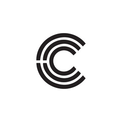 A creative vector logo design with "C" letter.