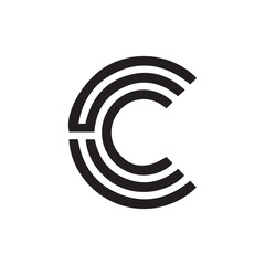 A creative vector logo design with "C" letter.