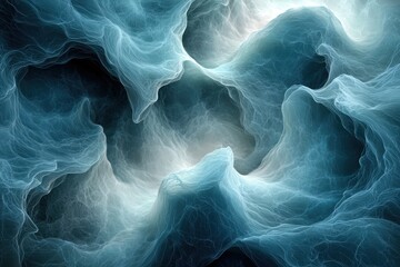 Interconnected abstract digital landscape high fidelity visualization artistic environment futuristic perspective