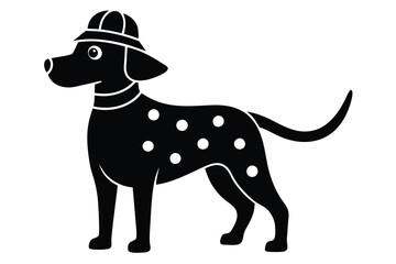 Fototapeta premium black and white dog