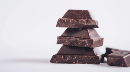 Chocolates on an isolated white background, object focused, png, stock image, hd quality, natural look