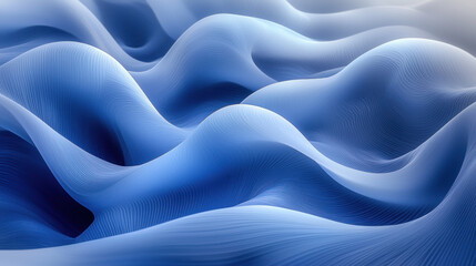 Obraz premium Abstract blue waves background, ideal for digital art and design projects