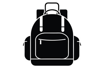 travel bag isolated on white