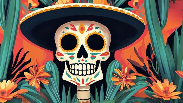 Vintage Pirate Skull Vector Illustration for Halloween Decoration and Tattoo Art