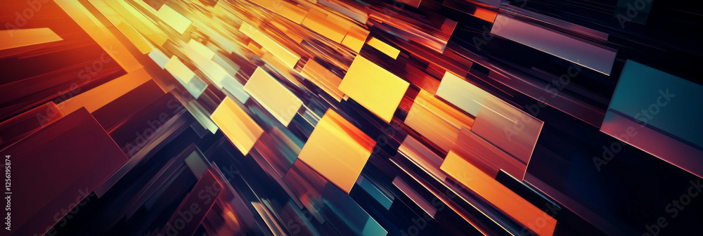 Poster sharp angles and contrasting colors create a vibrant competition backdrop