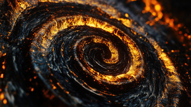 a trypophobic surface of a fibonacci spiraling mirrorscape Generative AI	