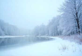 winter scene - Generative AI