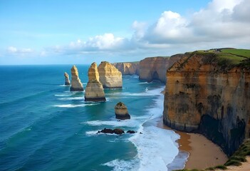 Coastline cliffs - Generative AI