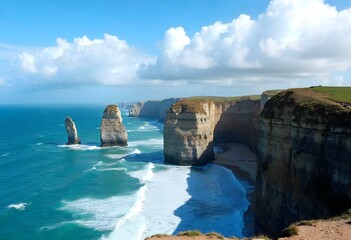 Coastline cliffs - Generative AI