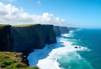 Coastline cliffs - Generative AI