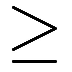Greater-than-or-equal-to