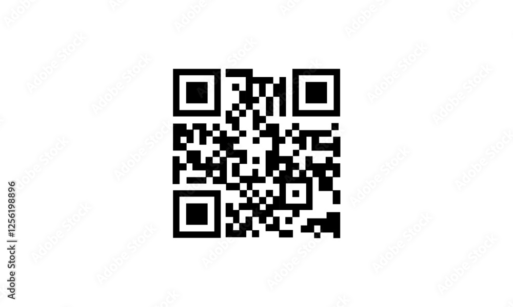 Fototapete qr code set. scan qr code icon. icon qr code black outline for website design and mobile. vector ill