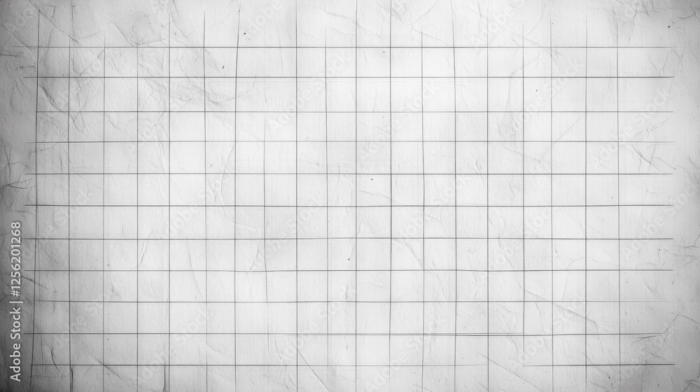 Poster blank grid paper background with subtle texture, ideal for note-taking or design projects