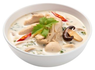 PNG Thai food soup meal dish.