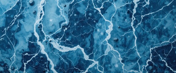 Obraz premium Close-up of a blue marble surface showcasing the intricate patterns and textures of jade stone