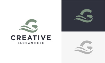 initial G wave vector logo