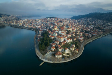 Obraz premium aerial view of Kastoria