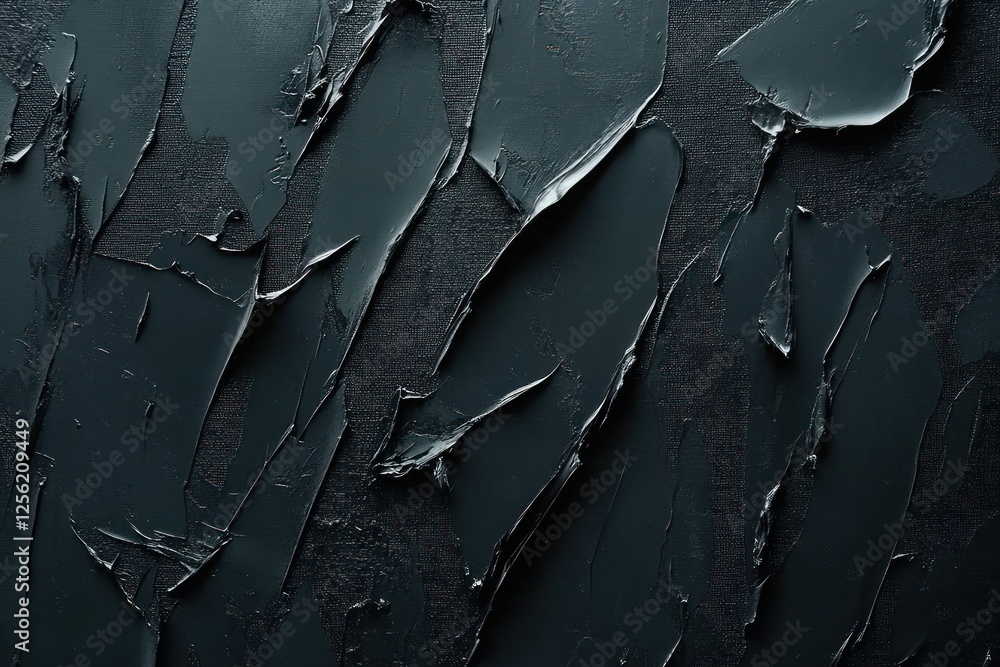 Poster abstract textured background with dark layers of paint, showcasing peeling and cracking effects, ide