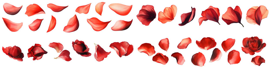 Fototapeta premium red rose petals