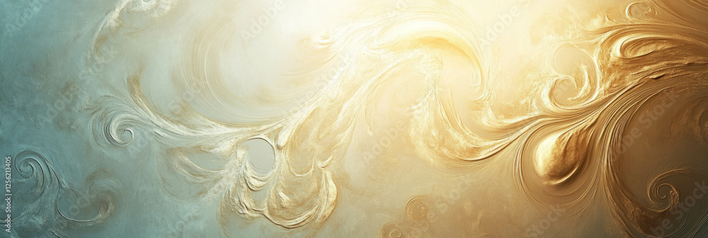Poster elegant swirling pattern of venetian plaster with soft lighting for a bright background
