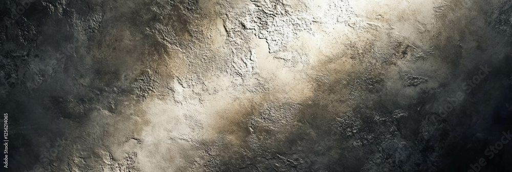 Poster venetian plaster texture creates dynamic light and shadow patterns on a bright background