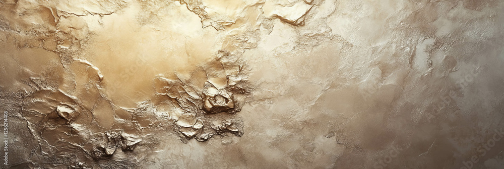 Poster venetian plaster with high gloss finish illuminated by soft lighting and bright background