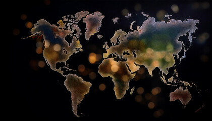 planet earth in space