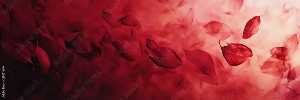 Poster beautiful crimson arcs overlay texture with graceful movement and depth