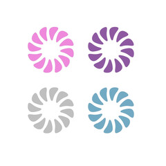 AYURVEDA HOLISTIC HEALING MASSAGE SIGN SYMBOL LOGO VECTOR