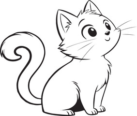 Cute Cat silhouette 