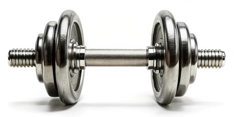 Dumbbell on White Background
