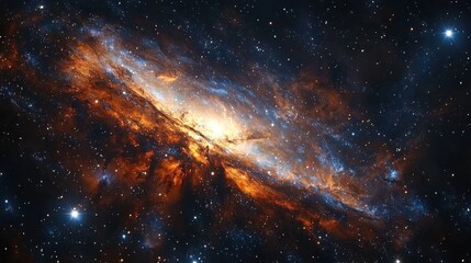 Naklejka premium Awe-Inspiring Cosmic Nebula Display