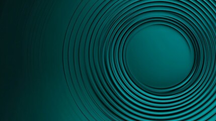 Obraz premium Teal concentric circles, abstract background (1)