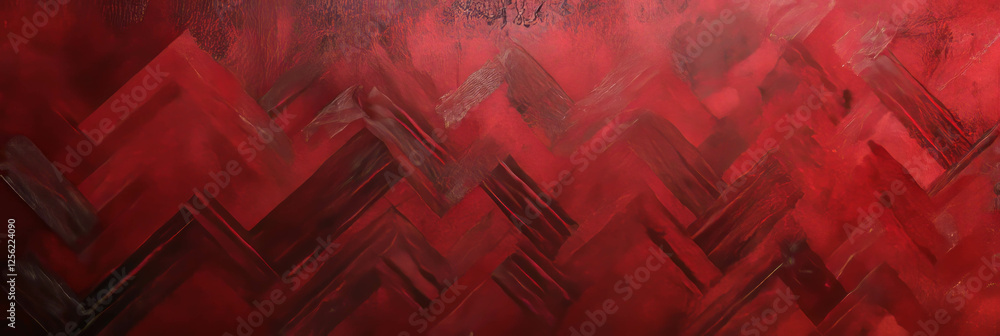 Poster crimson zigzag overlay texture creates a bold visual contrast for design applications