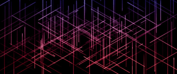 abstract background with pink and purple glowing lines