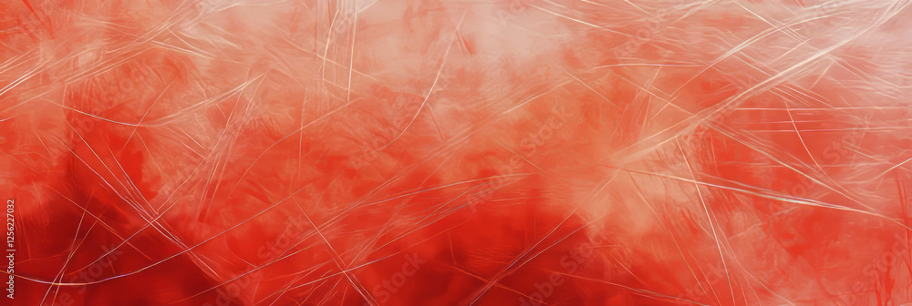 Poster scarlet lines create a dynamic texture for modern artistic expression