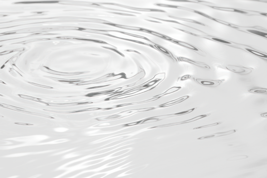 Serene monochrome ripples png water overlay effect, transparent background