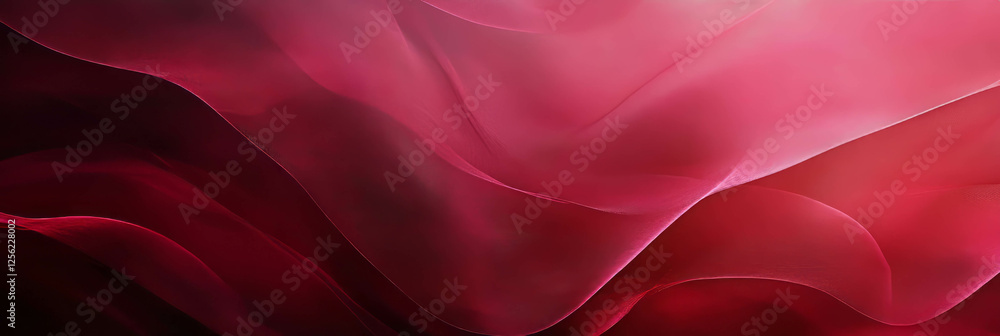 Poster gentle crimson arcs create a captivating texture with soft gradients and flowing hues