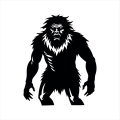 Neanderthal Extinct Animal silhouette