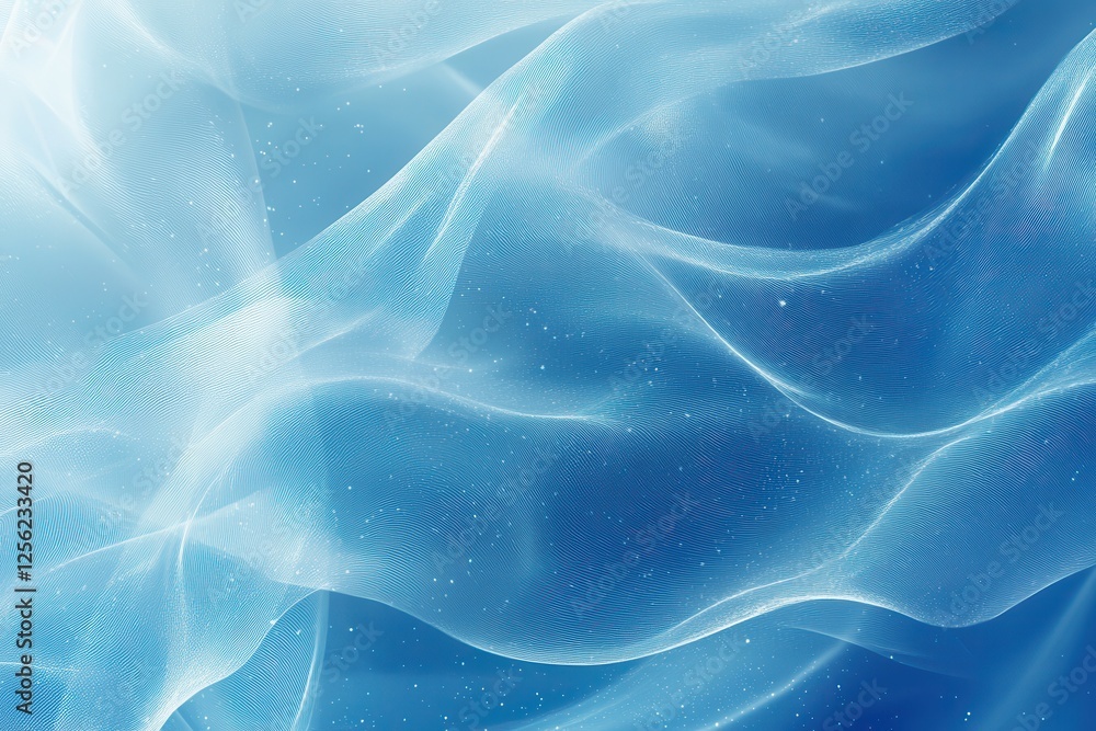 Poster fluid abstract blue texture background . abstract blue background featuring flowing wavy lines, crea