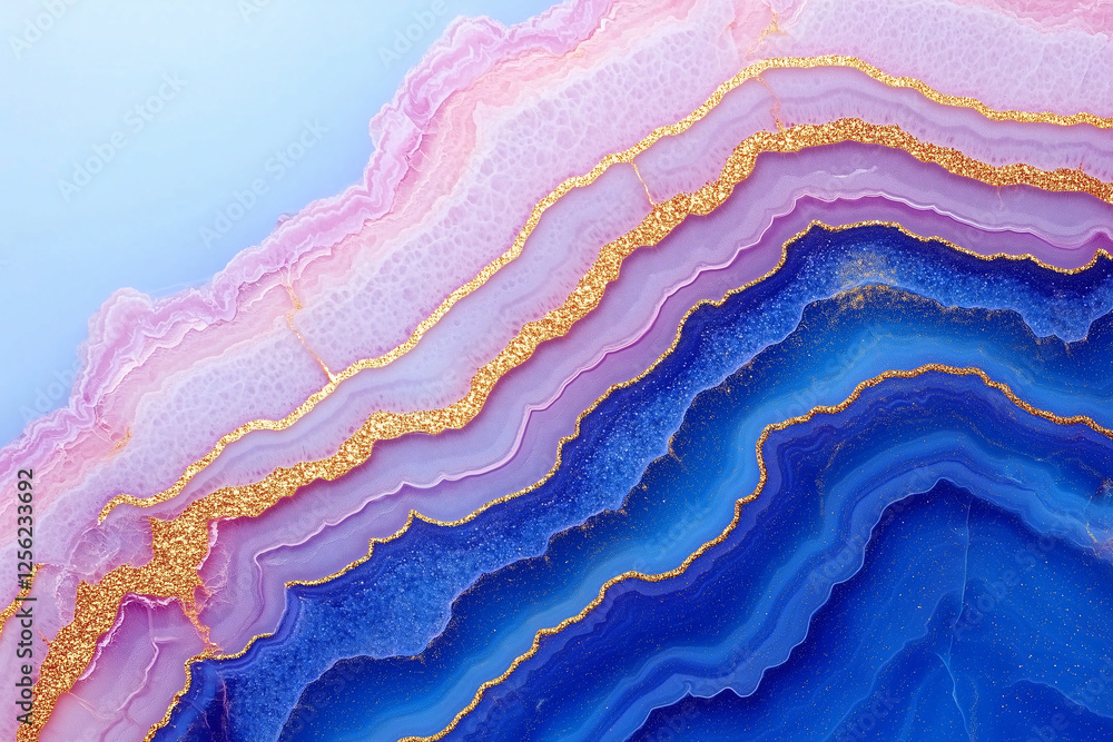Aufkleber abstract agate texture: a mesmerizing close-up of an abstract agate texture, featuring swirling laye