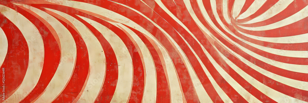 Poster swirling scarlet rays create dynamic overlay texture with flowing symmetry and warmth