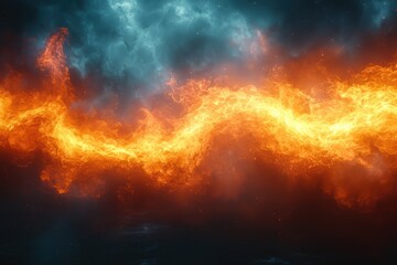 Dynamic glowing plasma ribbon twisting through cosmic space high fidelity abstract art sci-fi environment dramatic viewpoint