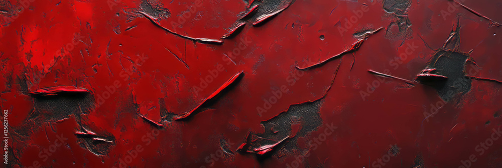 Poster vibrant red bolts overlay texture with unique artistic patterns and deep contrasts
